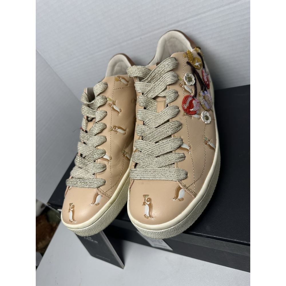 COACH Women's C101 Cherry Blossom Pink Penguin Shoes Size 9